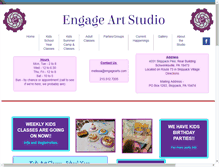 Tablet Screenshot of engagearts.com